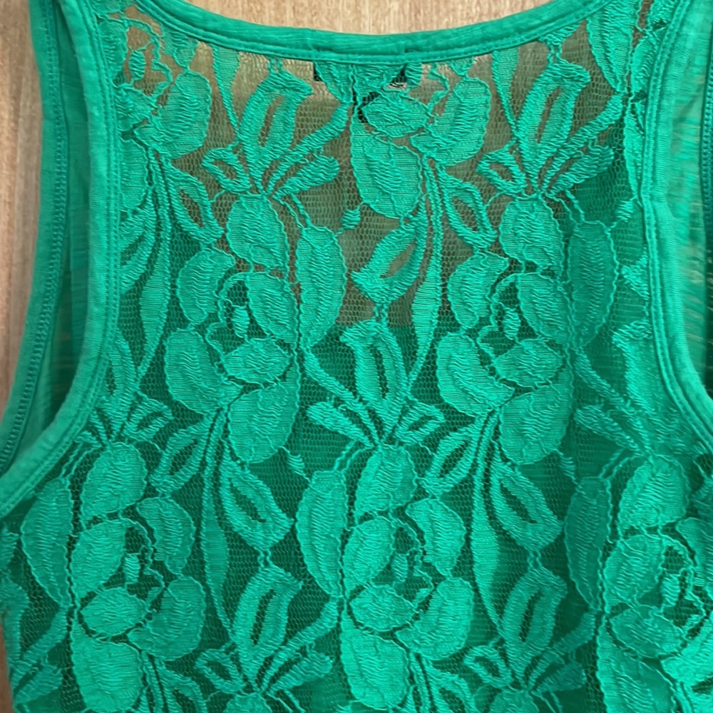 Express tank top, size XS, green - Picture 3 of 4